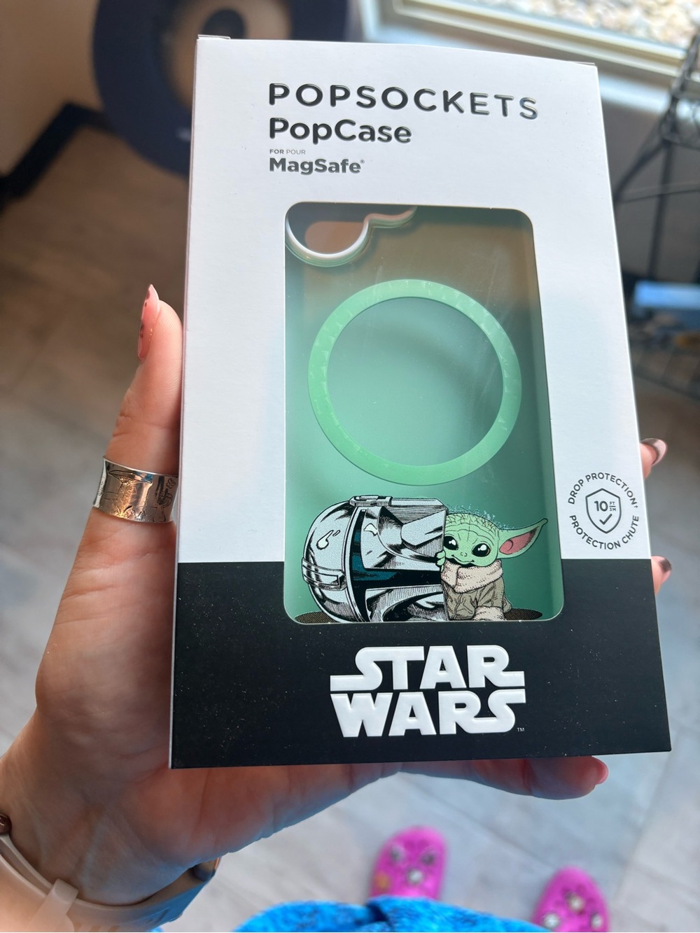 PopSocket PopCase for MagSafe - Mint Green with Grogu Star Wars Art